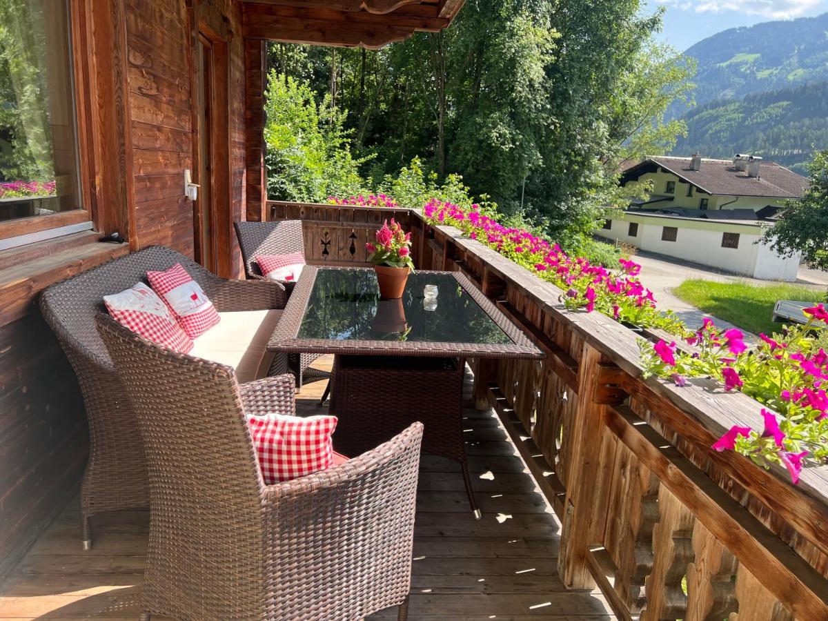 Ferienwohnung Platzhirsch Panorama View Balkon, Gartensauna, Garten, Grillplatz Stumm Exterior foto